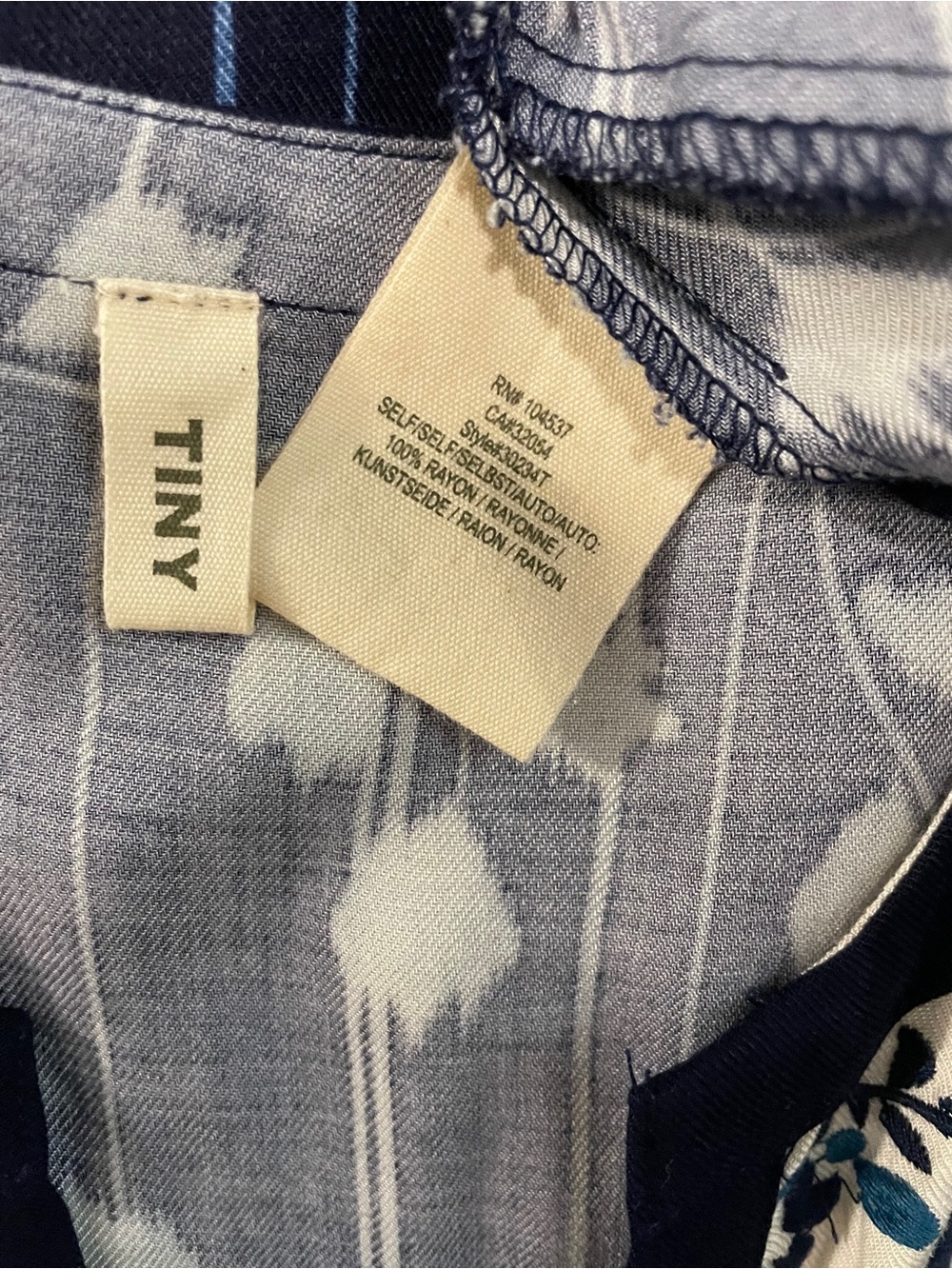 Anthropologie TINY Brand Semele Shirt Dress SizeM Floral Boho Vintage Americana - Picture 10 of 14